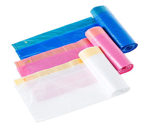 Degradable красочный пластиковый отброс Drawstring кладет W42 в мешки x L44cm