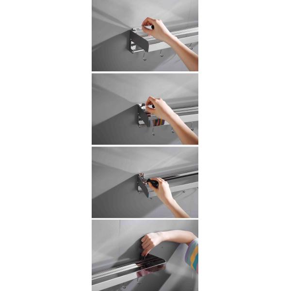 Stainless Steel Kitchen Utensil Rack , Over The Stove Spice Rack Multipurpose