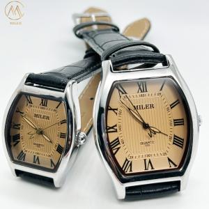 Elegante relógio analógico elegante de casal com 40mm Dial luminoso e banda de
