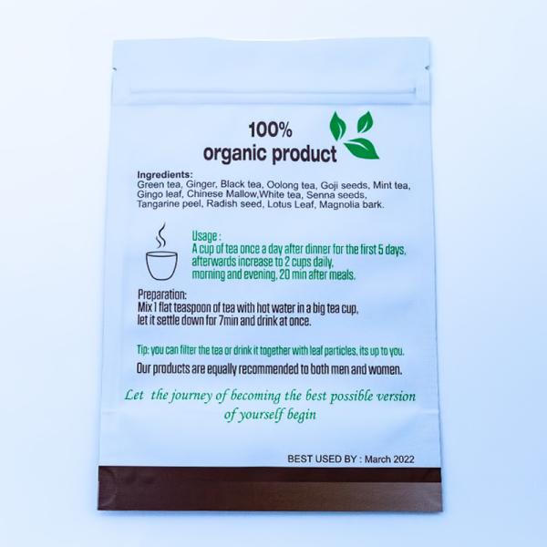 Biodegradable And Eco-Friendly Stand Up Pouches For Nutraceuticals Packaging With Reusable Zipper And Tear Notch.