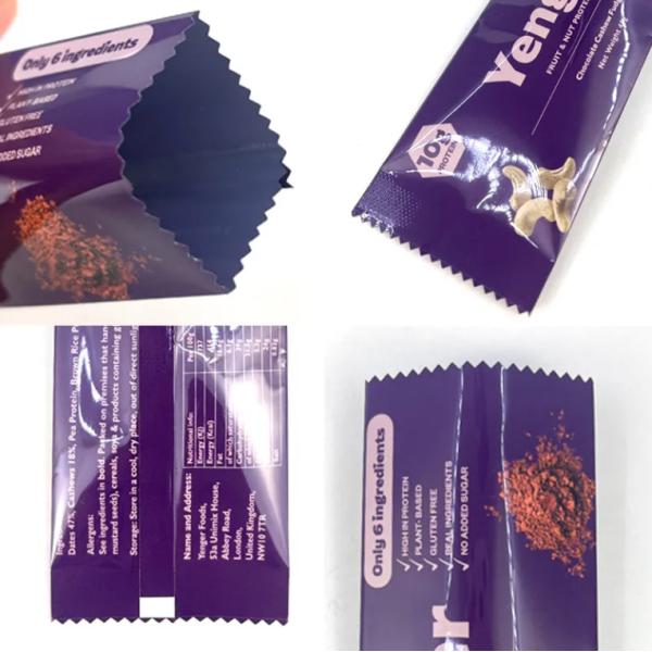 Высококачественные пластиковые пакеты на заказ Mylar Bag Back Seal Pouch For Powder Packaging Bag