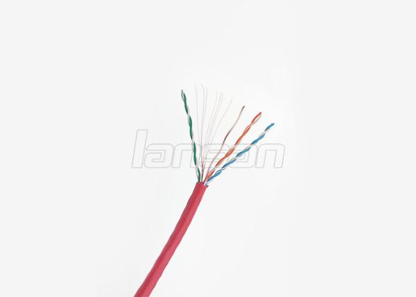 o ouro 50U chapeou o cabo de remendo 4 de UTP Cat5e emparelha o revestimento de PVC de fio encalhado 24AWG