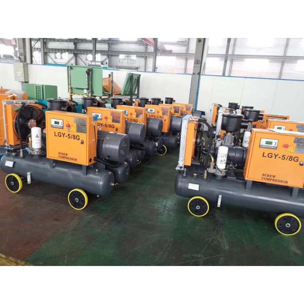 159cfm 6bar Double Tank Belt Driven Air Compressor For Stone Quarrying
