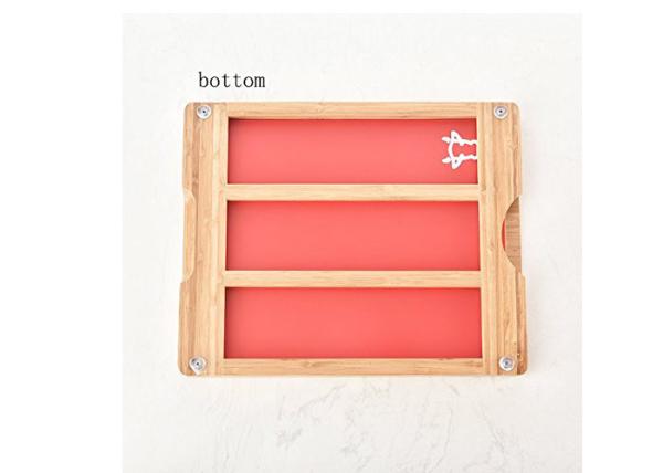 Non Toxic Thick Wooden Chopping Board Natural Color With 6 Flexible Cutting Mats