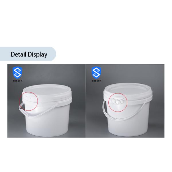 CMYK White 5 Gallon 20 Litre Paint Bucket With Lid Plain Lacquered