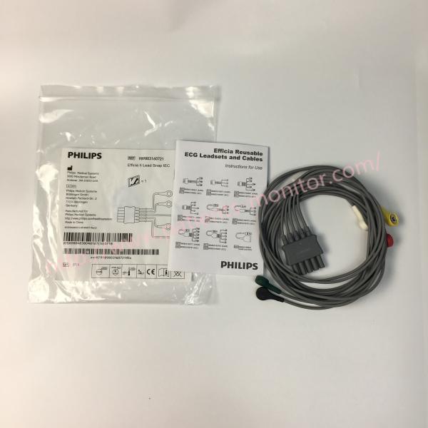 989803160721 IEC кнопки руководства взрослого ECG 5 PHiliph многоразовый Efficia