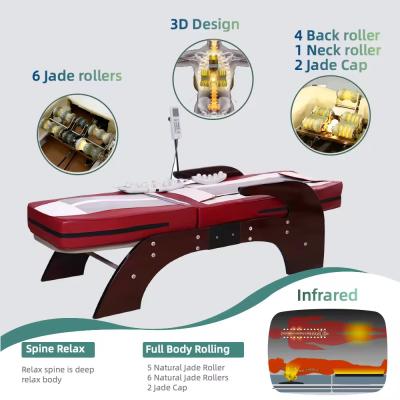 Manufacturer S Shape Chiropractic Jade Roller Massager Electric Thermal Spine Infrared Massage Bed Table