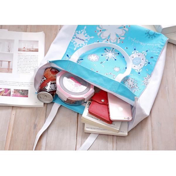 Handle Shopping Canvas Bag Fashion Promotional Eco - Friendly OEM Logo