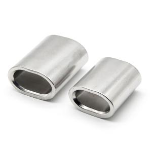 Aluminum Casing Wire Rope Hoisting Aluminum Buckle Flat Hole Casing