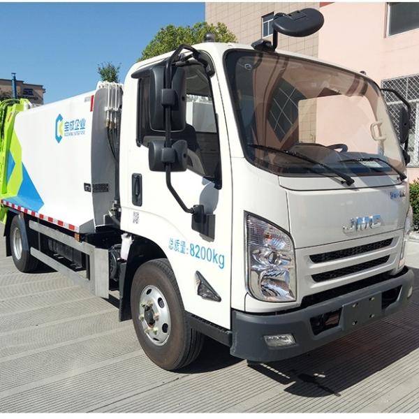 Automatic Garbage Compactor Truck Carrier Rear Loaders Safety Operation