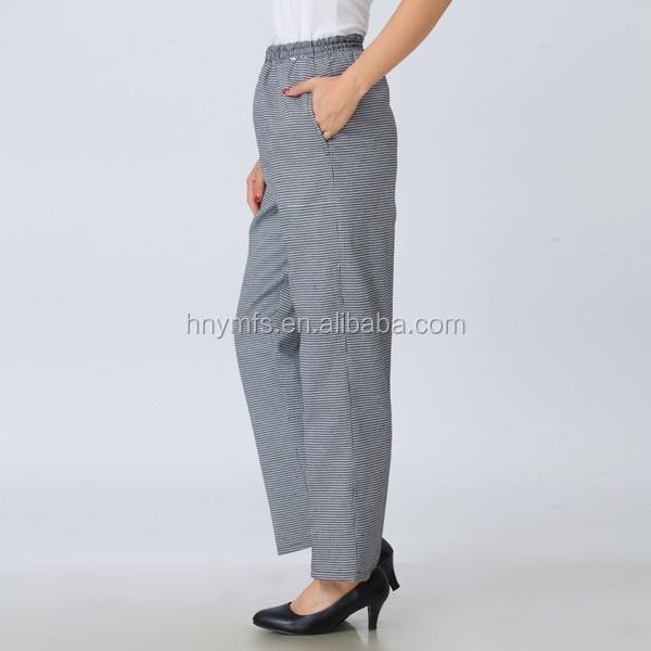 Top Quality Custom Design Workwear Chefs Clothing  Chef  Pants for women