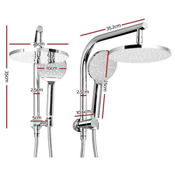 Sliver Lizhen Hwa-Con Handheld Round High Pressure Chrome Shower Head With Slide Bar