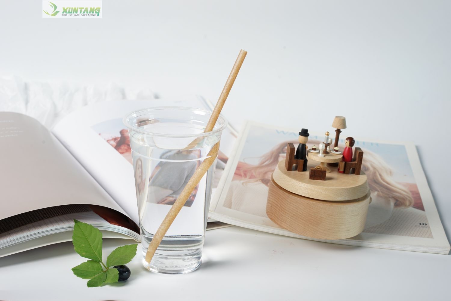 Таможня напечатала Compostable закуски Parfait йогурта пирожных плода попкорна чашек PLA