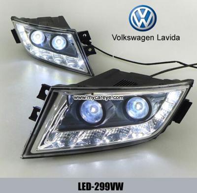 VW Lavida daylight DRL LED Daytime driving Lights car foglight retrofit