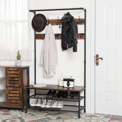 Hallway Coat Storage Rack for Sale, Vintage Storage Coat Rack, Entrance Coat Stand, UHSR47BX