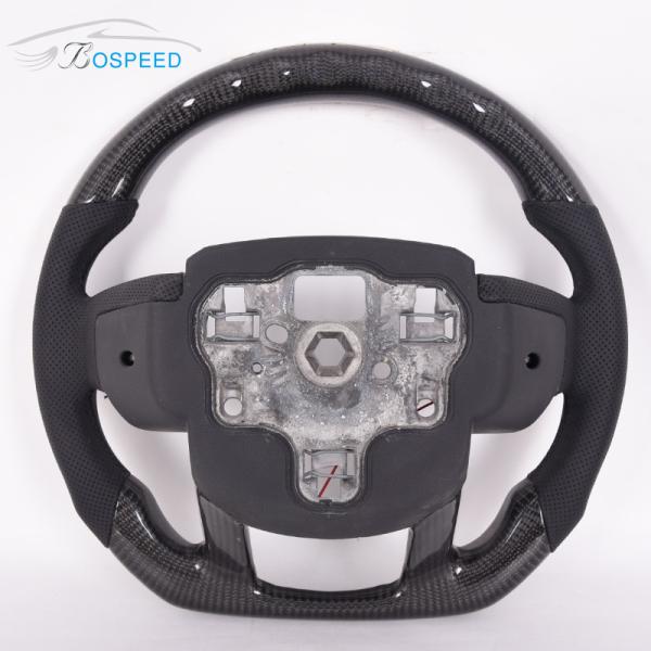 Alcantara Black Leather Defender 90 Steering Wheel Customizd Stitch Plain Weave