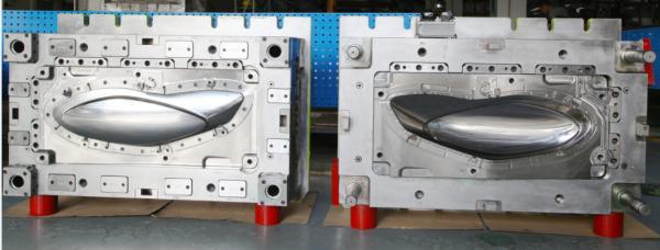 Automotive plastic mould for Lighting Cover by PMMA transparent material