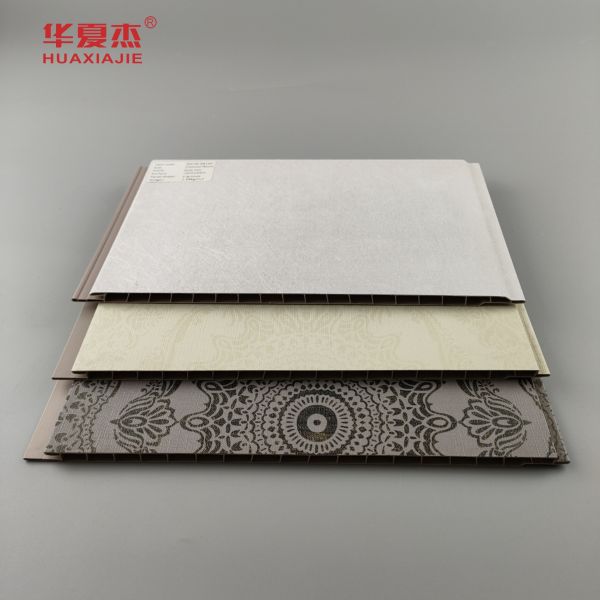 Bathroom Waterproof Wood UPVC Wall Panels With Brushed Surface