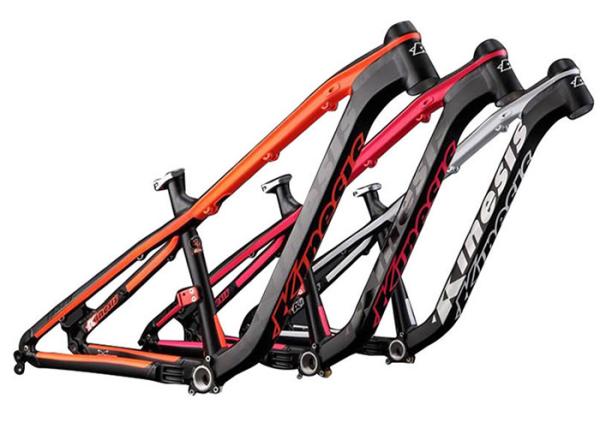 Black / Orange Mtb Mountain Bike Frame Aluminum Alloy Hardtail AM Riding Style