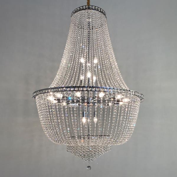 JYLIGHTING European Crystal Chandelier Wedding Hotel Decorative Lighting Living Room American Staircase Pendant Light Luxury