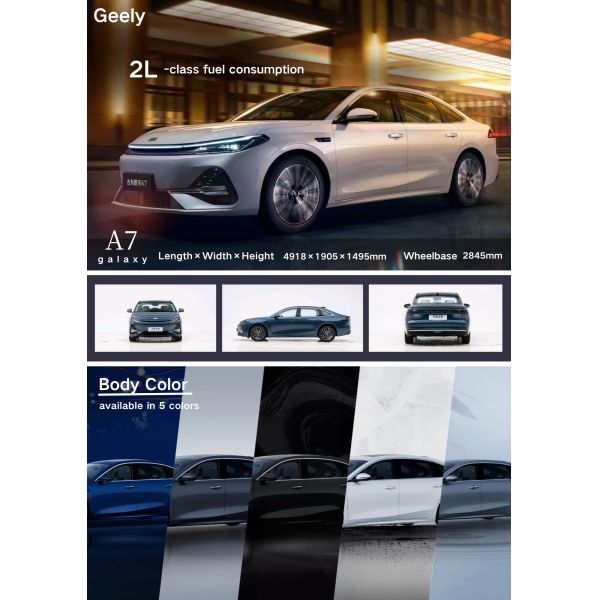 For Galaxy A7 Best-seller PHEV High-Safety 4-door Sedan 150 km Exploration Edition New Energy Vehicle Light Interior