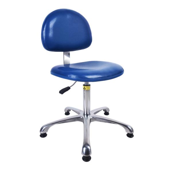 Ergonomic Armless Lab PU Leather Chairs