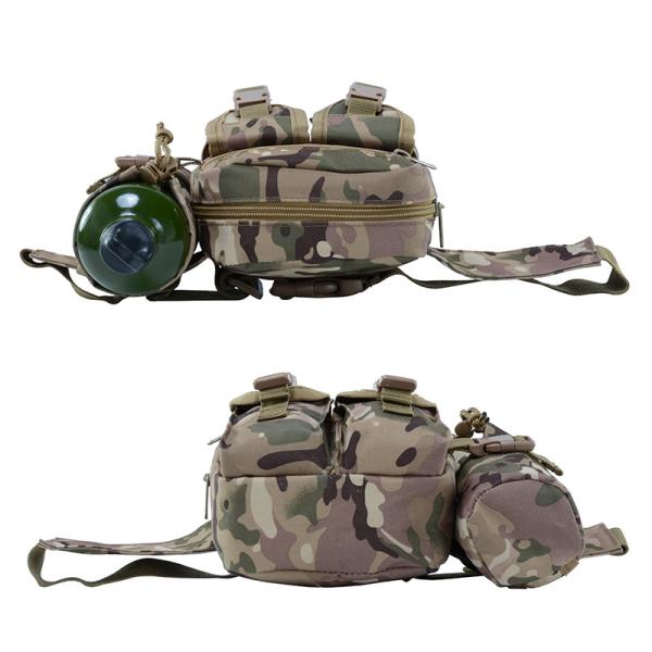 Customized Color Oem Men Camo Tactical Fanny Pack Utility Waist Bag With Water Bottle
