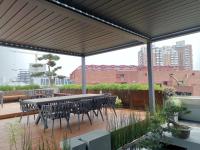 10 x 13 pi ont motorisé la pergola à abats-sons imperméable en aluminium extérieure