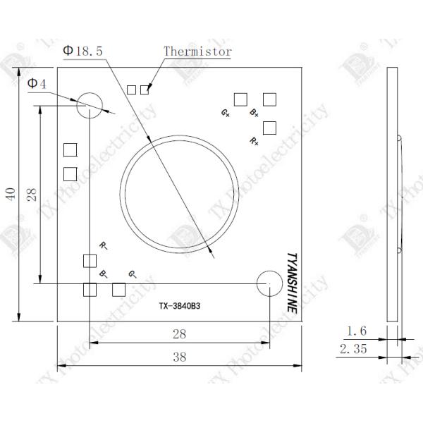 High Power 80 W RGB LED Array Multicolor LED COB Module for Wall-washer Lights