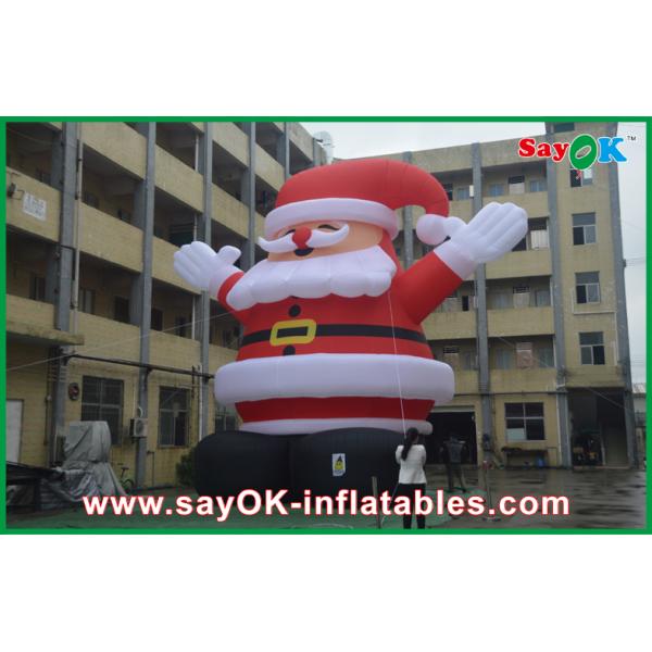 Раздувная высота красное большое Кристмас Санта Клаус украшений 8m праздника с тканью Оксфорда