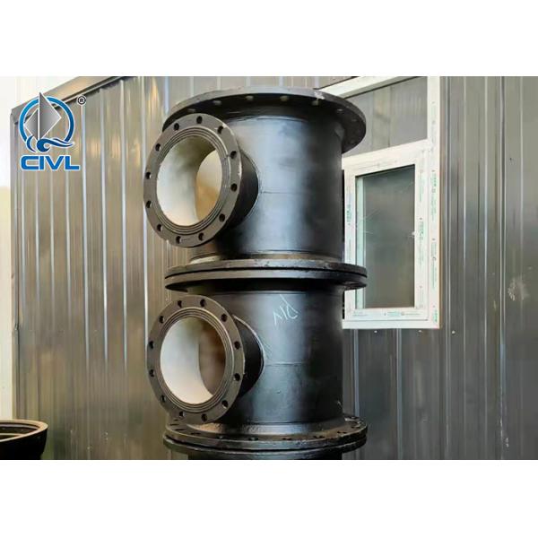 DN1000 Ductile Iron fittings Pan Insert Short Tube Reducing Full Disc Tee