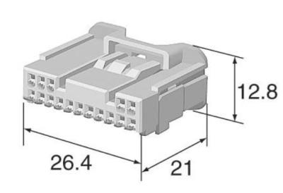 2.90mm Electrical Wire Terminal Connectors 6098-3910 Automotive Housing Contacts