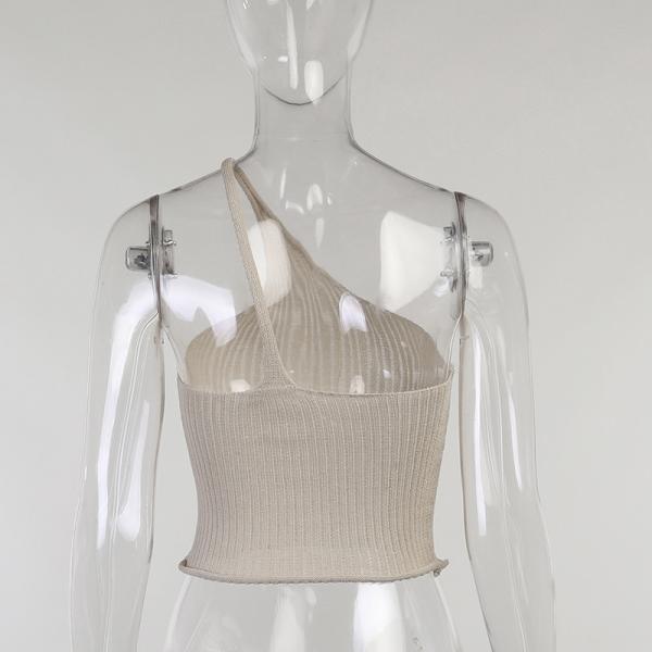 Sustainable Tight Irregular Spliced Blouse T-Shirt Woman