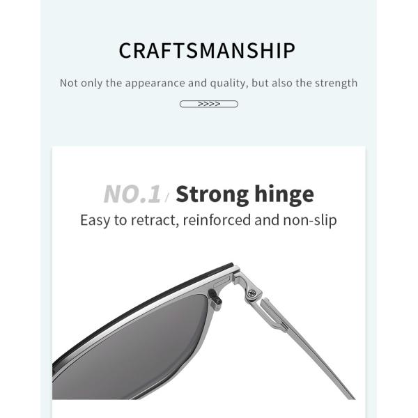 Поляризовыванный магнитный зажим на рамке металла стекел чтения солнечных очков Unisex