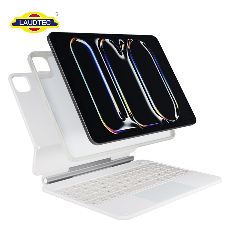 Korean Arabic Custom Touchpad Magic Keyboard Case With Backlit for iPad Pro 11Inch 2022 iPad Air 11inch 2026