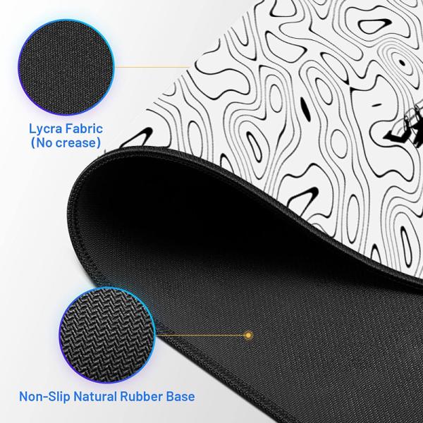 Waterproof Gaming Mouse Pad with Customized Design and Heat Transfer Printing Stocked