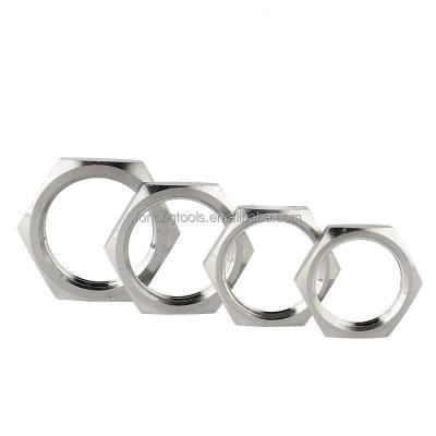 Natural Finish Stainless Steel Hex Jam Nut 5/8-18 Thin Nut for Standard Size in Imperial Measurement System