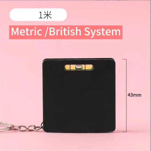 Wintape Custom Promotional Gift Logo Мини стальная лента Мера с уровнем духа Маленькая метрическая имперская измерительная лента