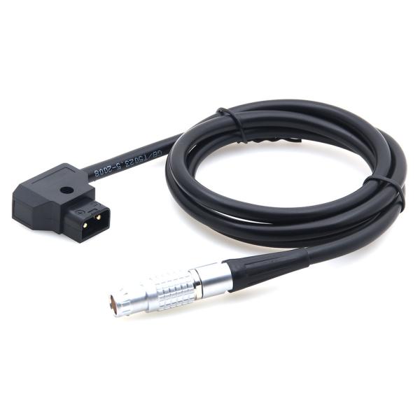 Straight Red Camera Monitor Cable Lemo 6 Pin Female To D Tap