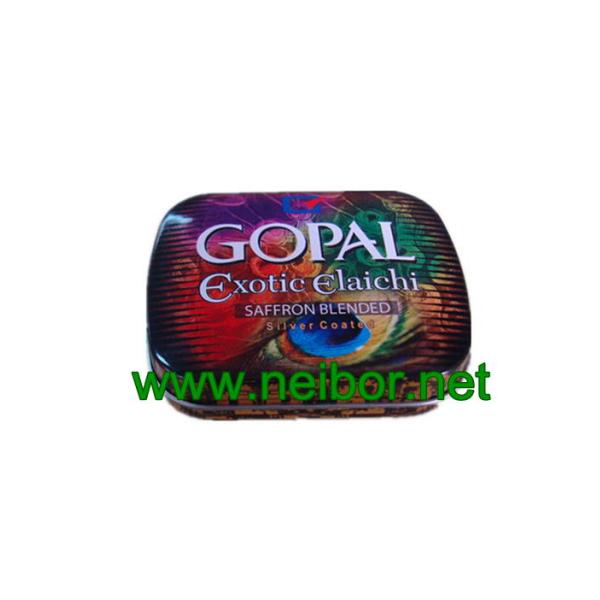 pocket size mint tin box with plastic dispenser