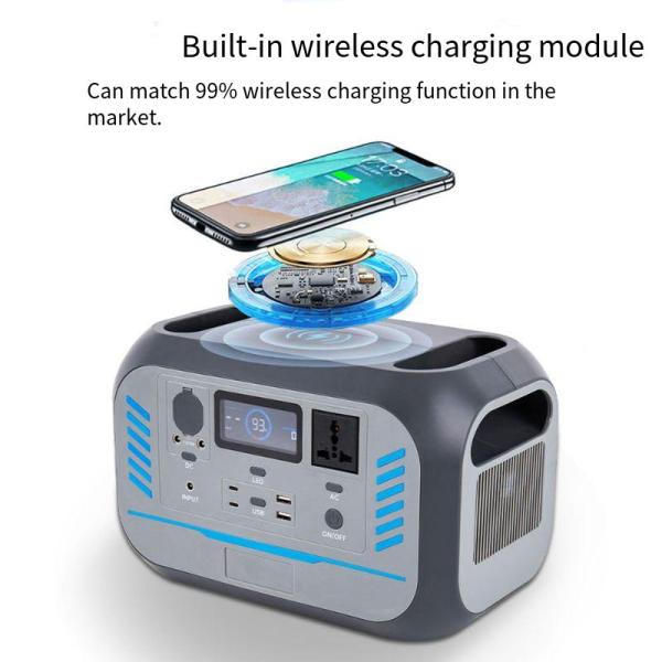 Портативный самоходный кемпинг Солнечная электростанция 600 Вт 220 В