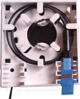 adaptador plástico do SC 2 de Shell do painel pequeno branco do soquete da caixa terminal da fibra ótica da cor 86
