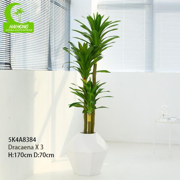 Anti UV 1.7m Synthetic Plants For Indoors , Tall Artificial Grass Easy To Care