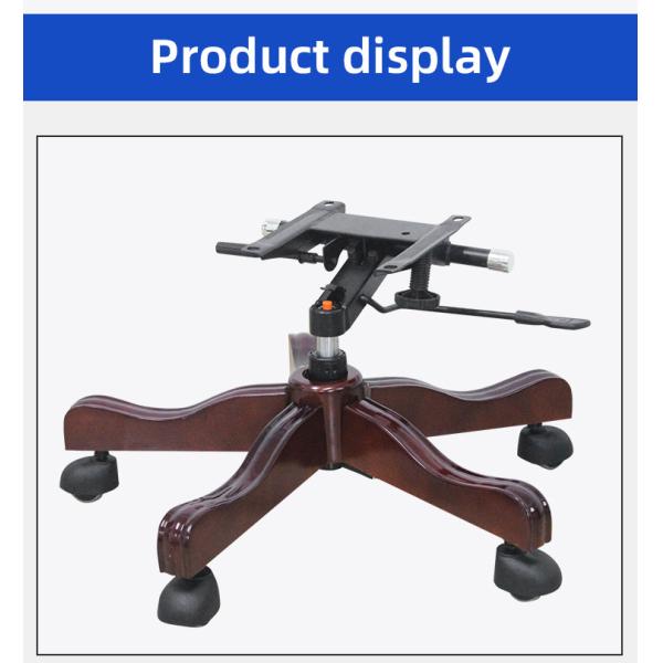 Chefe de escritório Cadeira giratória Base de madeira Cadeira de classe grande Base de pé de cinco estrelas