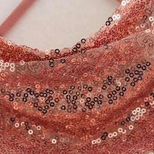 Юбка v полиэстера Sequins темперамента OEM maufactory сексуальная безрукавная - платье юбки шеи