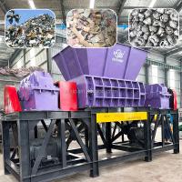 Machine de déchiquetage de déchets à haut rendement Machine de déchiquetage automatique à double arbre en plastique