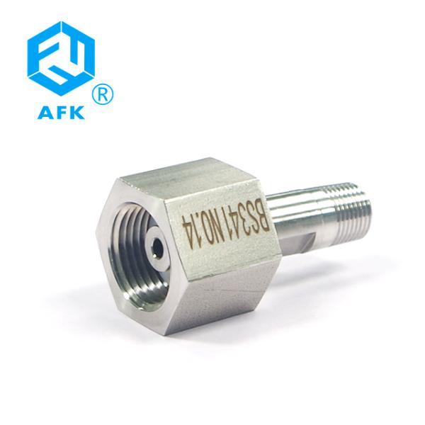 BS341 SS316 Gas Cylinder Joint  Stainless Steel Tube Fittings PCE