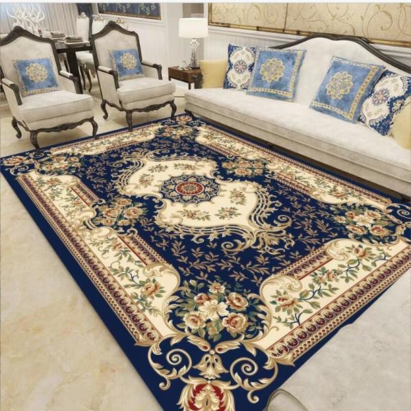 Retro Style Light Luxury Polyester Fiber Living Room Floor Carpet Special Style