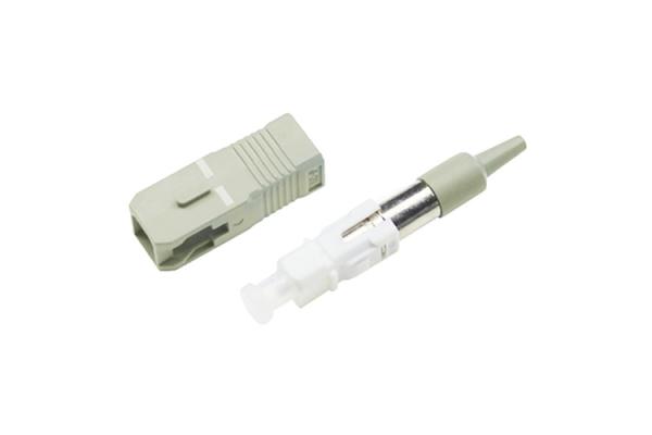 SC UPC Multimode Simplex Fiber Optic Connector 0.9mm With Beige Color