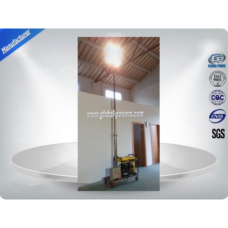 Self - Exciting Portable Light Tower Rental / Industrial Light Tower Gasoline Generator
